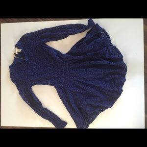 H&M royal blue lace dress